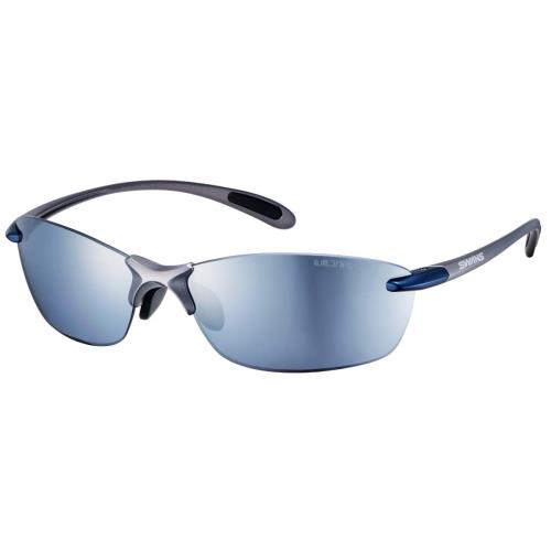 [スワンズ] スポーツサングラス エアレス リーフ フィット Airless Leaffit 偏光レンズ(フィッシング ゴルフ アウトドア 用) SALF-0767 BLGM マットガンメタリック/シルバーミラー×偏光ULTRAアイスブルー