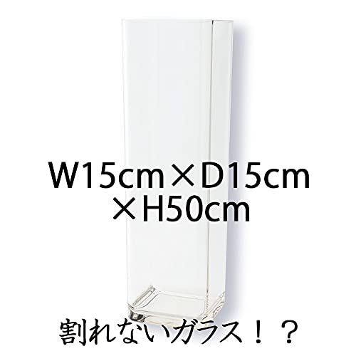 FOYER 割れない 花瓶 フラワーベース ポリカーボネート おしゃれ 高さ 40 cm 幅 12 cm 大きい 2300006_1
