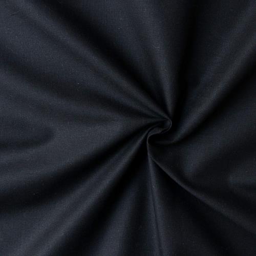 日本紐釦貿易(Nippon Chuko) エイティスクエア 無地 生地 綿100% シャーティング クロ ブラック系 巾約108cm×10m切売カット KD4630-104-10M