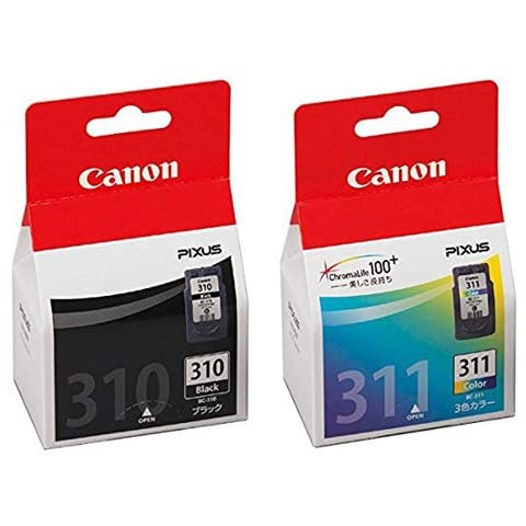 純正品CANON FINEカートリッジ BC-310(ブラック) + BC-311(3色カラー)セット