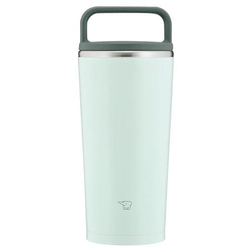象印マホービン(ZOJIRUSHI) 水筒 ふた付きタンブラー キャリータンブラー 持ち運び可能 シームレスせん ハンドルタイプ 300ml ウォータリーグリーン ふたとパッキンが一体化 お手入れ簡単 洗う点数2点のみ SX-JA30-GM