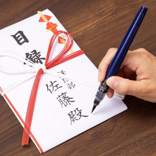 ぺんてる 筆ペン 速乾 ぺんてる筆 中字 10本 XFPD5L_4