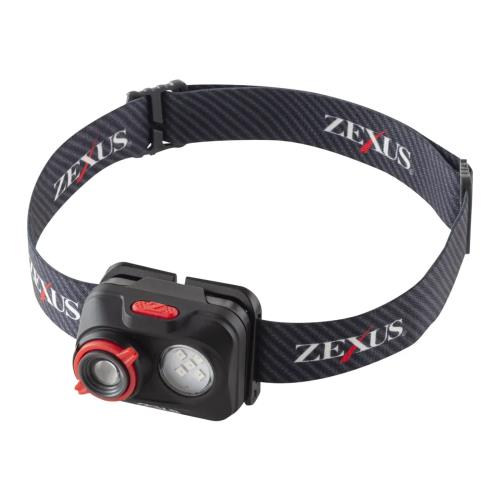 冨士灯器 ZEXUS(ゼクサス) LEDライト ZX-195 [最大400ルーメン メインLED点灯時間:最大37時間 白/赤色]