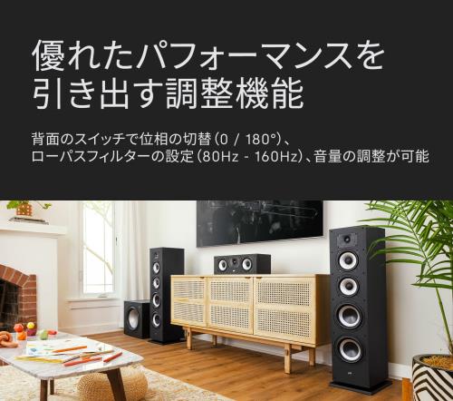 ポークオーディオ POLK AUDIO Monitor XTシリーズ サブウーファー マットブラック MXT12_3