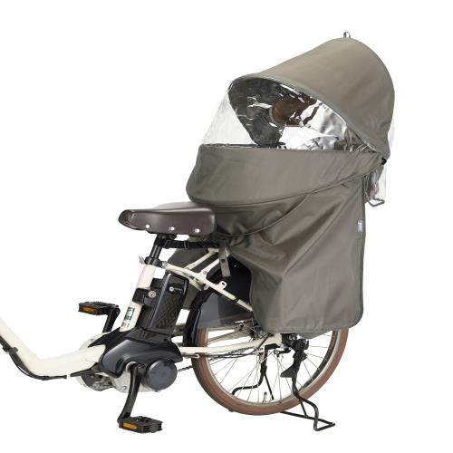 OGK技研 オージーケー技研 自転車 リヤチャイルドシート用レインカバー RCR-011 roof kids(ルーフキッズ) カラー：グレージュ