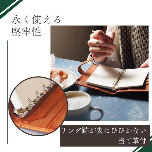 レイメイ藤井 ダヴィンチ グランデ ロロマクラシック システム手帳 A5サイズ リング30mm ブラウン DSA1162C_2