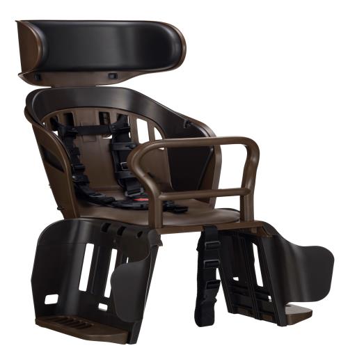 OGK技研 オージーケー技研 自転車 チャイルドシート ヘッドレスト付リアキッズシート RBC-019DX2 POPOLA more(ポポラ モア) ブラウン 新SG基準適合品