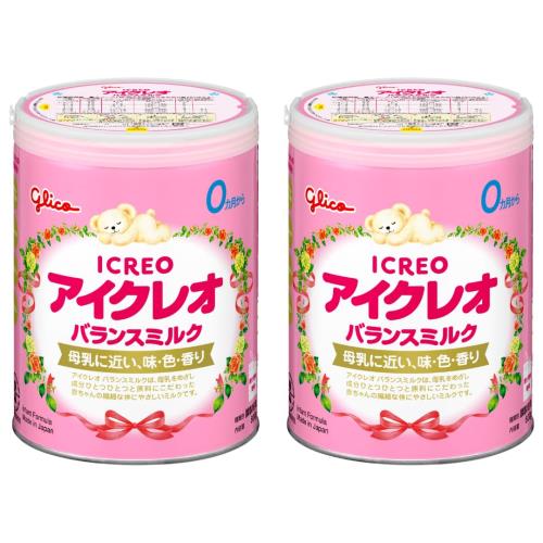 アイクレオ バランスミルク 800g×2缶 江崎グリコ 粉ミルク 新生児 乳児 赤ちゃん ベビー 0ヵ月~1歳頃