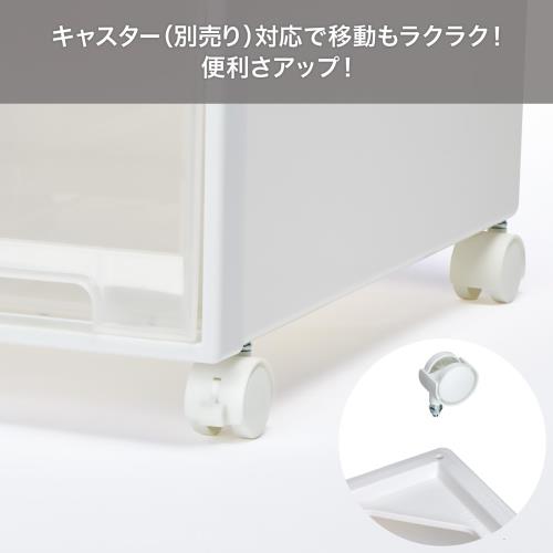 天馬(Tenma) 収納ボックス フィッツケース 74サイズ(押入れ) ホワイトクリア 幅44×奥行74×高さ23cm 積み重ね可能 再生材使用 74-44M_6