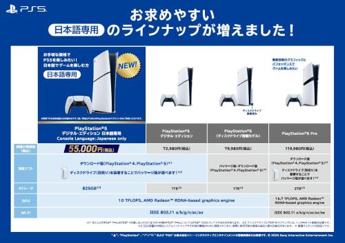PlayStation 5 デジタル・エディション 日本語専用 Console Language: Japanese only (CFI-2200B01)_1