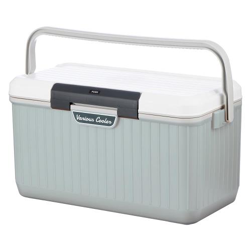 サンカ べリアスクーラー 高性能な断熱材を採用 ワンプッシュオープン型クーラーボックス 24L 大型 ミントグリーン 保冷力の高いハードタイプ 蓋が外せてお手入れ簡単 作業台にもなるフラットなふた 2人で持ち運べる大きな持ち手 ショルダーベルト付き 釣り ミニクーラー キャ
