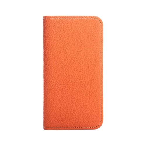 HANATORA iPhone8 7 SE3 SE2 (第3世代 第2世代) ケース 手帳型 本革 スマホケース スマホ スタンド コードホルダー 付き シュリンクカーフレザー ギフト マグネットなし オレンジ PH-8-Orange 父の日ギフト 父の日 ギフト 誕生日 人気商品 お父さん 服 30代 40代 50代 60代 70