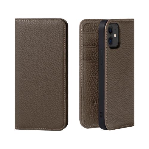 HANATORA iPhone12mini ケース 手帳型 本革 スマホケース スマホ スタンド コードホルダー 付き シュリンクカーフレザー ギフト マグネットなし トープ PH-12Mini-Taupe 父の日ギフト 父の日 ギフト 誕生日 人気商品 お父さん 服 30代 40代 50代 60代 70代 7,205円