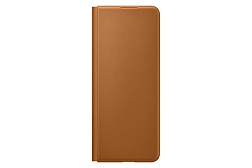 Galaxy Z Fold3 5G Leather Flip Cover｜キャメル｜スマホケース｜Samsung純正 ｜ EF-FF926LAEGWW