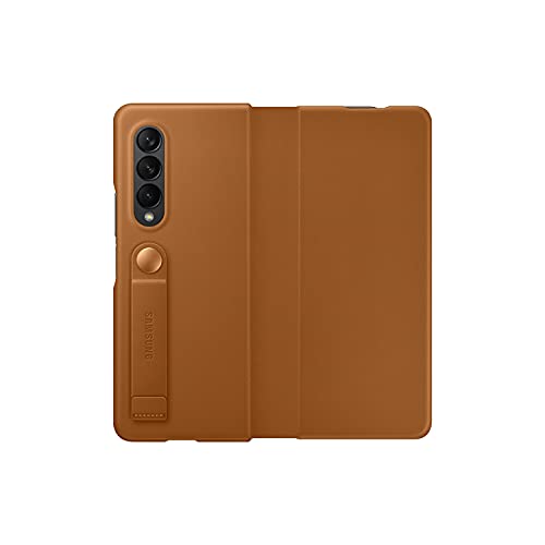 Galaxy Z Fold3 5G Leather Flip Cover｜キャメル｜スマホケース｜Samsung純正 ｜ EF-FF926LAEGWW_1