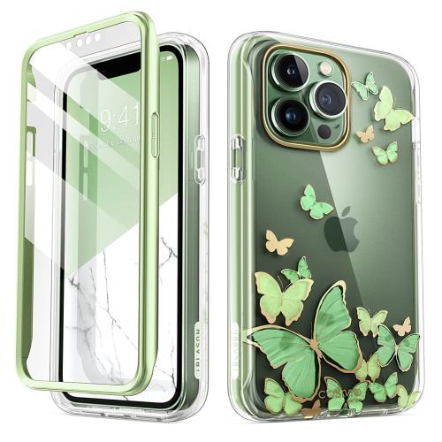 i-Blason iPhone13Pro Max ケース 6.7インチ 2021 全面保護 耐衝撃 米軍MIL規格取得 画面保護フィルム バンパー＆ケースの三重構造 一体型 PC+TPU衝撃吸収 安心感 ワイヤレス充電対応 女性向け おしゃれ かわいい