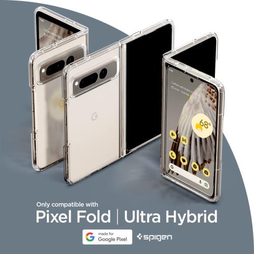 Spigen Pixel Fold ケース 全透明 TPU バンパーケース 2重構造 米軍MIL規格取得 耐衝撃 すり傷防止 黄ばみ無し ワイヤレス充電対応 ウルトラ・ハイブリッド ACS05921 (クリスタル・クリア)_1