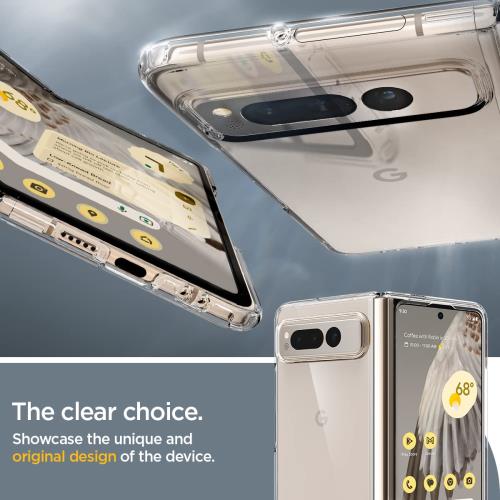 Spigen Pixel Fold ケース 全透明 TPU バンパーケース 2重構造 米軍MIL規格取得 耐衝撃 すり傷防止 黄ばみ無し ワイヤレス充電対応 ウルトラ・ハイブリッド ACS05921 (クリスタル・クリア)_2