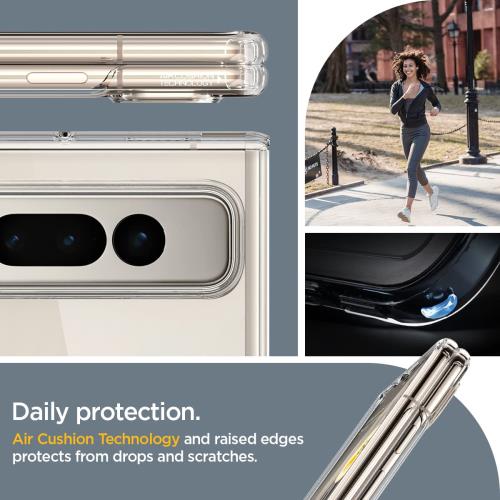 Spigen Pixel Fold ケース 全透明 TPU バンパーケース 2重構造 米軍MIL規格取得 耐衝撃 すり傷防止 黄ばみ無し ワイヤレス充電対応 ウルトラ・ハイブリッド ACS05921 (クリスタル・クリア)_5