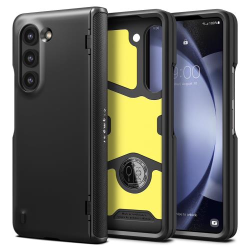 Spigen Galaxy Z Fold5 ケース [ SC-55D | SCG22 ] フルカバー 2重構造 [TPU+PC] 最大90％ 衝撃吸収 米軍MIL規格取得 耐衝撃 ワイヤレス充電対応 スリム・アーマー Pro ACS06211 (ブラック)