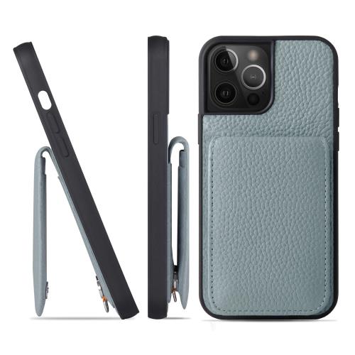 HANATORA iPhone15ProMax ケース バンパー型 本革 スマホケース スマホ カードポケット スタンド ショルダーストラップ 付き シュリンクカーフレザー ギフト アイシーブルー SCPG-15ProMax-IcyBlue 父の日ギフト 父の日 ギフト 誕生日 人気商品 お父さん 服 30代 40代 50代 60
