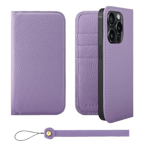 HANATORA iPhone15 ケース 手帳型 本革 スマホケース スマホ スタンド ストラップ 付き シュリンクカーフレザー ギフト ベルトなし マグネットなし グレージュ H0XA-15-Grege 父の日ギフト 父の日 ギフト 誕生日 人気商品 お父さん 服 30代 40代 50代 60代 70代 HANATORA iPhone15Pro ケース 手帳型 本革 スマホケース スマホ