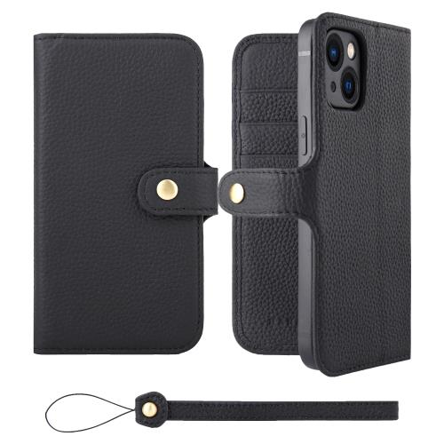 [HANATORA] iPhone13mini ケース 手帳型 本革 シュリンクカーフレザー スマホケース ベルトあり マグネットなし ラベンダー : HANATORA iPhone13mini ケース 手帳型 本革