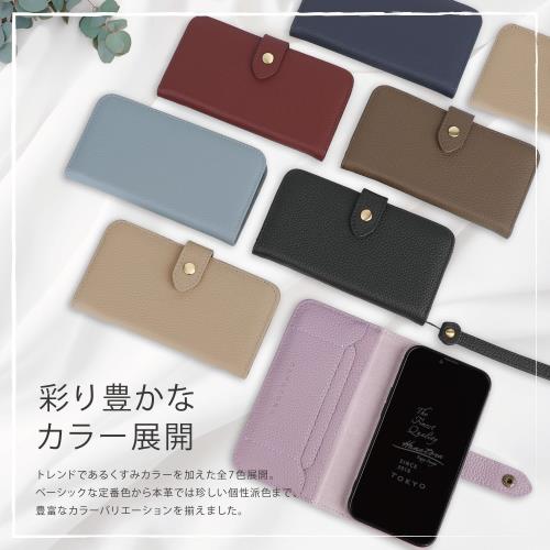 HANATORA iPhone12 ケース 手帳型 本革 スマホケース スマホ スタンド