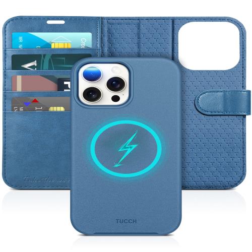 TUCCH iPhone15 ProMax 対応 ケース 手帳型 2 in 1 分離式 iPhone 15 プロ マックス ケース手帳型 取り外し可能 両用 カード収納 [RFIDブロッキング] スタンド機能 高・