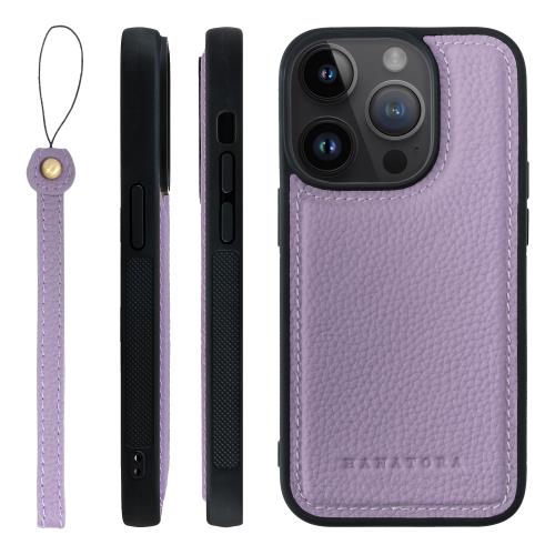 HANATORA iPhone14Pro ケース 本革 耐衝撃 バンパー型 スマホケース スマホ ストラップ 付き シュリンクレザー ギフト パープル SPGGZ-14Pro-Purple 4,894円