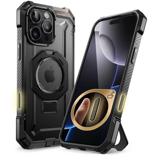 SUPCASE iPhone 16 Pro ケース 6.3インチ 2024 カメラコントロールボタン MagSefe対応 内蔵リング スタンド 横縦両立 超強磁力 耐衝撃 軍用規格保護 四角強化 滑り止め ワイヤレス充電対応 UBGripシリーズ
