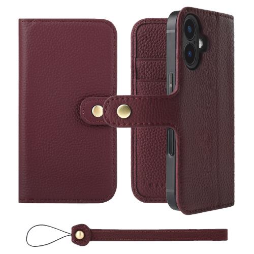 HANATORA iPhone16 ケース 手帳型 本革 スマホケース スマホ スタンド