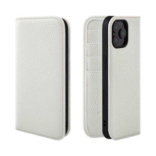HANATORA iPhone16ProMax ケース 手帳型 本革 スマホケース スマホ スタンド コードホルダー 付き シュリンクカーフレザー ギフト マグネットなし ホワイト PH-16ProMax-White 父の日ギフト 父の日 ギフト 誕生日 人気商品 お父さん 服 30代 40代 50代 60代 70代