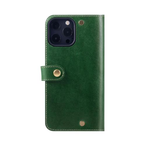 HANATORA iPhone16ProMax ケース 手帳型 本革 スマホケース スマホ スタンド ストラップ 付き イタリアンレザー ギフト マグネットなし グリーン PN-16ProMax-Green 父の日ギフト 父の日 ギフト 誕生日 人気商品 お父さん 服 30代 40代 50代 60代 70代
