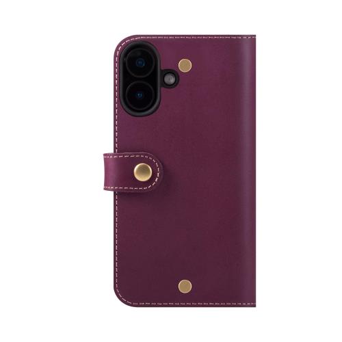 HANATORA iPhone16 ケース 手帳型 本革 スマホケース スマホ スタンド ストラップ 付き イタリアンレザー ギフト マグネットなし パープル PN-16-Purple 父の日ギフト 父の日 ギフト 誕生日 人気商品 お父さん 服 30代 40代 50代 60代 70代