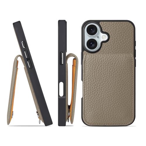 HANATORA iPhone16 ケース バンパー型 本革 スマホケース スマホ カードポケット スタンド ショルダーストラップ 付き シュリンクカーフレザー ギフト ブルーインディゴ SCPG-16-BlueIndigo 父の日ギフト 父の日 ギフト 誕生日 人気商品 お父さん 服 30代 40代 50代 60代 70代