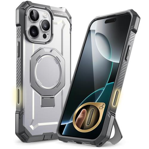 SUPCASE iPhone 16 Pro ケース 6.3インチ 2024 カメラコントロールボタン MagSefe対応 内蔵リング スタンド 横縦両立 超強磁力 耐衝撃 軍用規格保護 四角強化 滑り止め ワイヤレス充電対応 UBGripシリーズ