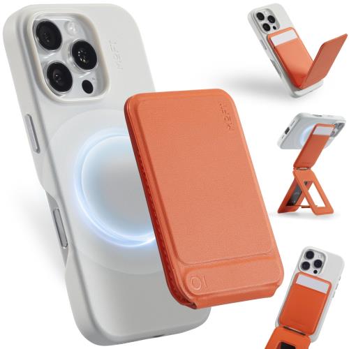[MOFT]  8-in-1カードケース NFCカード対応 強力磁力 スマホスタンド MagSafe対応ウォレット 超薄型軽量 折りたたみ式 iPhone 16/15/14/13/12シリーズ対応 多角度調整 自撮り/ウェブ会議/動画視聴/タッチ決済/カードキー/Suica対応