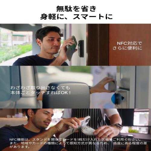 [MOFT]  8-in-1カードケース NFCカード対応 強力磁力 スマホスタンド MagSafe対応ウォレット 超薄型軽量 折りたたみ式 iPhone 16/15/14/13/12シリーズ対応 多角度調整 自撮り/ウェブ会議/動画視聴/タッチ決済/カードキー/Suica対応