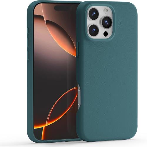 MOFT iPhone 16 シリーズ ケース MagSafe 対応 保護ケース MOVAS? レザーケース 高耐久 MOFT スマホケース 強力磁力 軽量 ワイヤレス充電対応 側面開口設計 1.7m落下防止 色褪せにくい 高反発ボタン レンズ全面保護 (ジャングルグリーン, iPhone 16)