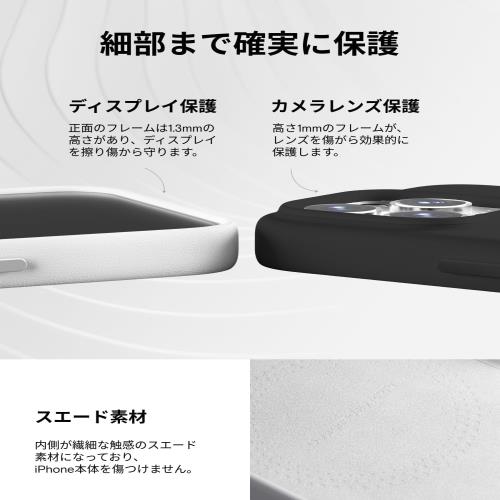 MOFT iPhone 16 シリーズ ケース MagSafe 対応 保護ケース MOVAS? レザーケース 高耐久 MOFT スマホケース 強力磁力 軽量 ワイヤレス充電対応 側面開口設計 1.7m落下防止 色褪せにくい 高反発ボタン レンズ全面保護 (ブラックベリー, iPhone 16)_3