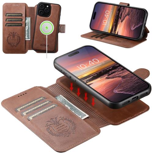 JCGOOD iPhone 15 Pro Maxケース手帳型 分離式 2 in 1 取り外し可能 MagSafe対応 いphone 15promax ケース手帳カード収納 マグセーフ ワイヤレス充電対応アイフォン15promax ケース スタンド機能財布一体型2wayカード入れ マグネット式 本革レザー磁気着脱スマホケース 耐衝撃