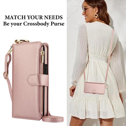 iPhone 15 ケース 手帳型 アイフォン15ケース 手帳型 斜めがけ 肩掛け ストラップ付き iPhone 15 携帯カバー iPhone 15 ケース アイフォン15ケース ショルダー フィンガーリング iPhone 15 スマホケース Jajaful いphone15 ケース 耐衝撃 スタンド機能 高級レザー カード収納