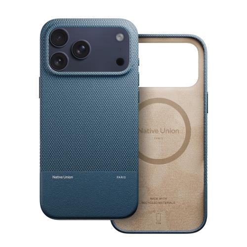 Native Union (Re)Classic Case 3.0 - ネイティブユニオン MagSafe対応、内蔵マグネット - 高耐久性・再生素材使用 - 1.8m/6ft 耐落下保護 iPhone 17 Pro Max（ネービー/Navy）