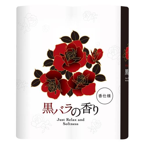四国特紙 x nepia トイレットロール 黒バラの香り 30mダブル 4ロール その他ダイエット・健康