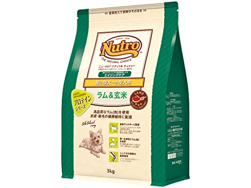 nutro ニュートロ ナチュラル チョイス ラム玄米 超小型犬~小型犬用 エイジングケア 3kg ドッグフードの通販は