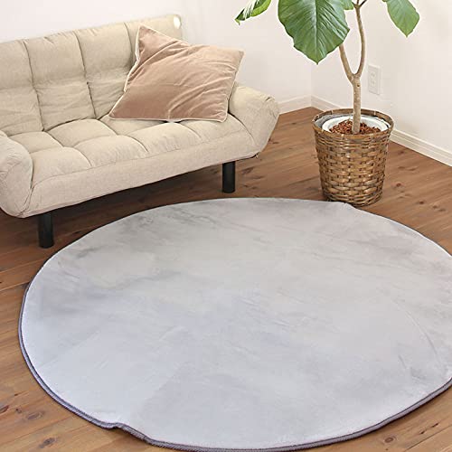 布団と寝具専門店カラーズ 低反発ラグマット 円形 ライトグレー 200cm A714-TH200RMAT-LGYの通販は