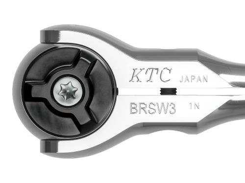 京都機械工具KTC9.5sq.スイベルラチェットハンドルBRSW3 シルバー