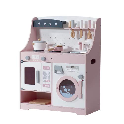 BTM おままごと キッチン 木製 調理器具付き ままごとセット 台所 ミニキッチン 知育玩具 まねっこ 調味料 食材 おもちゃ 子供用 収納 プレゼント ギフト クリスマスプレゼント お誕生日の通販は