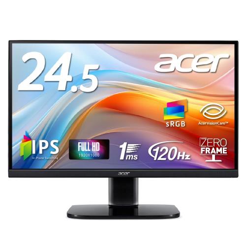 Acer モニター 24.5インチ フルHD かず】Acer モニター 24.5